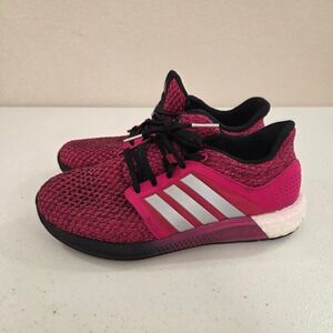 Adidas Pure Boost Reveal Womens 7.5 Pink Black Silver Running Shoes D68999